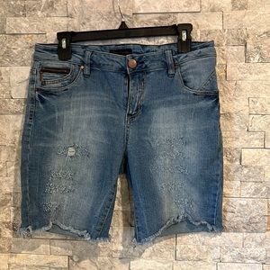 Fire Los Angeles, denim shorts, Jean shorts, stretchy, distressed, Bermuda
